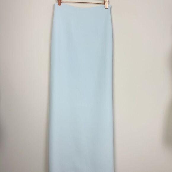 LAFAYETTE 148 | NEW Aerial Blue High Waisted Silk Blend Maxi Skirt Women’s 0 - Picture 6 of 16